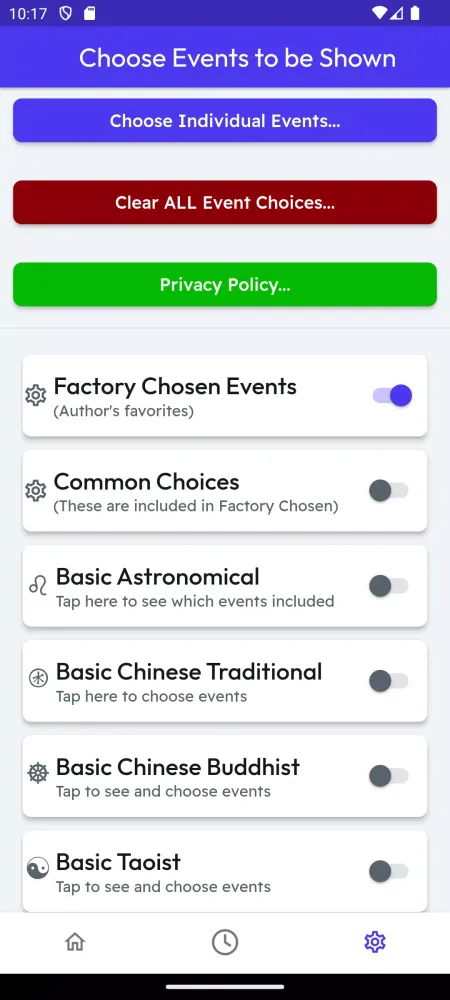 MoonMinder سکرین شاٹس