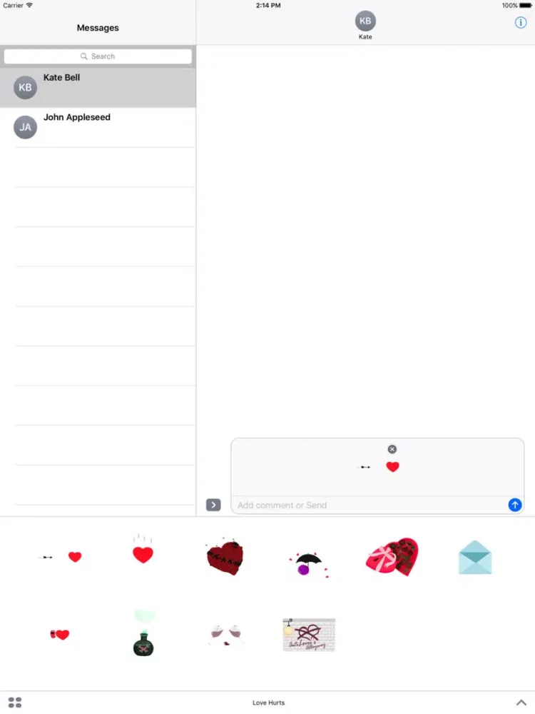 Love Hurts iPad  স্ক্রিনশট