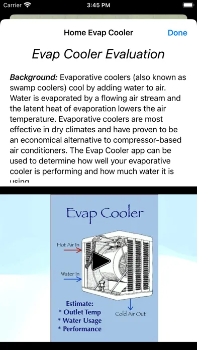 Captures d'écran de Evap Cooler