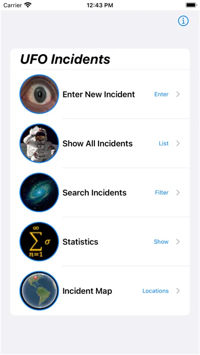 UFO Incidents应用截图