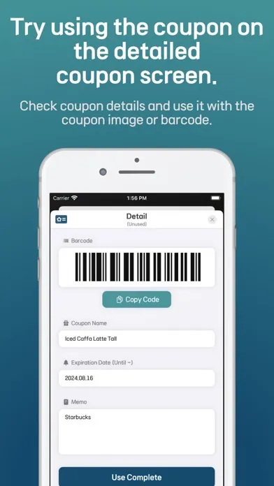 Tangkapan skrin MyCouponBox - Easy Management