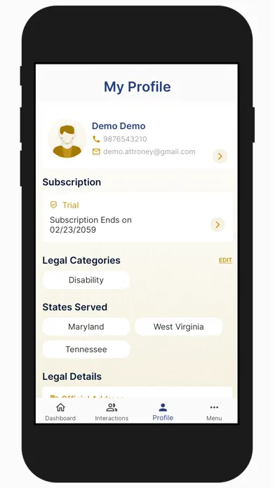 Screenshot di Law-Your Partner