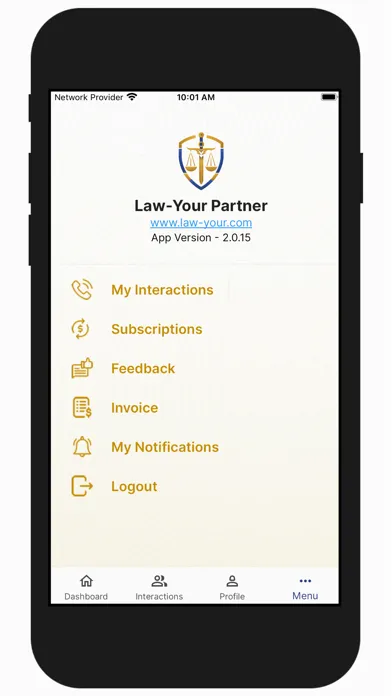 Screenshot di Law-Your Partner