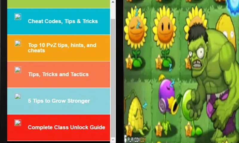 Guide Plants vs Zombies应用截图