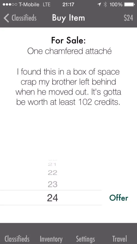 Screenshot di Space Haggler
