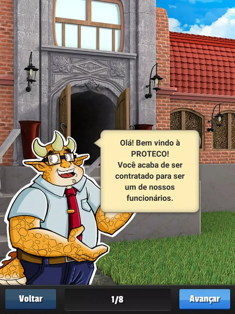 Capturas de tela do Proteco iPad 