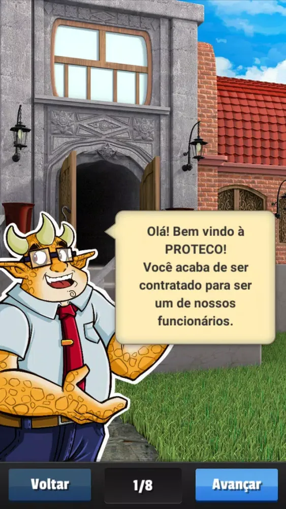 Capturas de tela do Proteco