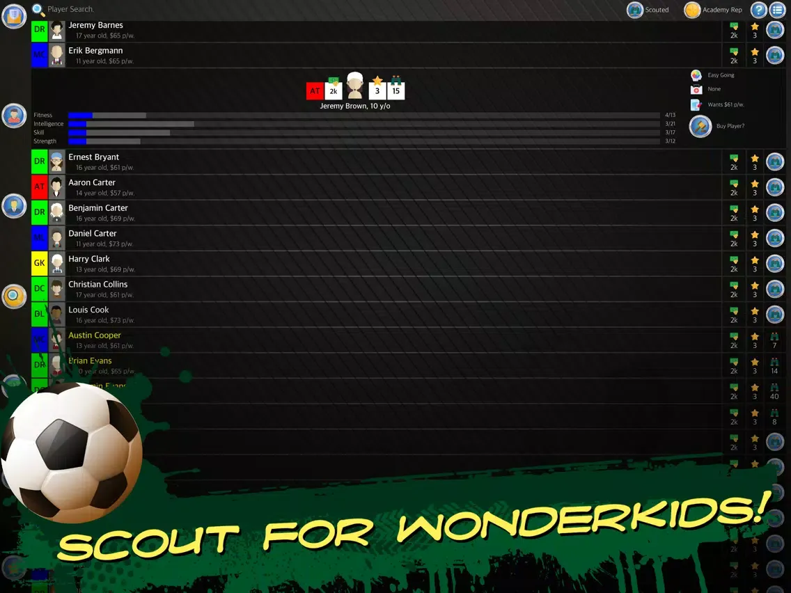 Capturas de tela do Soccer Academy iPad 