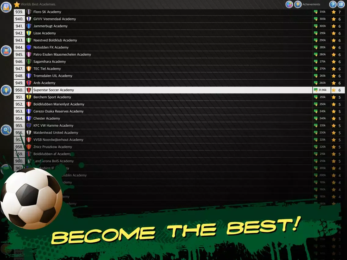 Capturas de tela do Soccer Academy iPad 