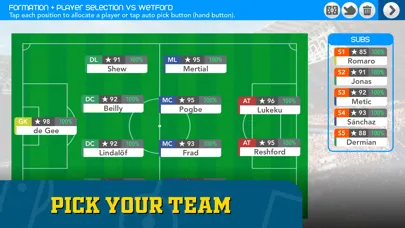 Screenshot di Superstar Football Manager