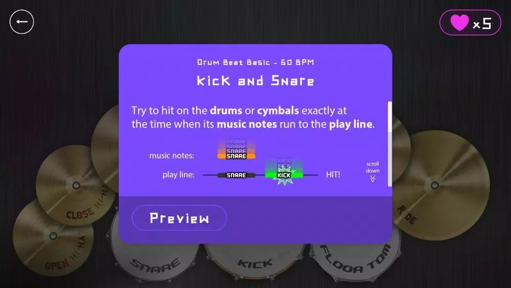 Magic Drums: Learn and Play سکرین شاٹس