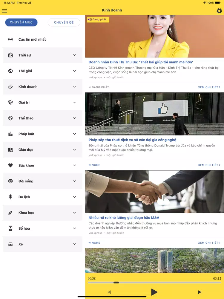 Đọc Báo Bạn Nghe iPad  Screenshots