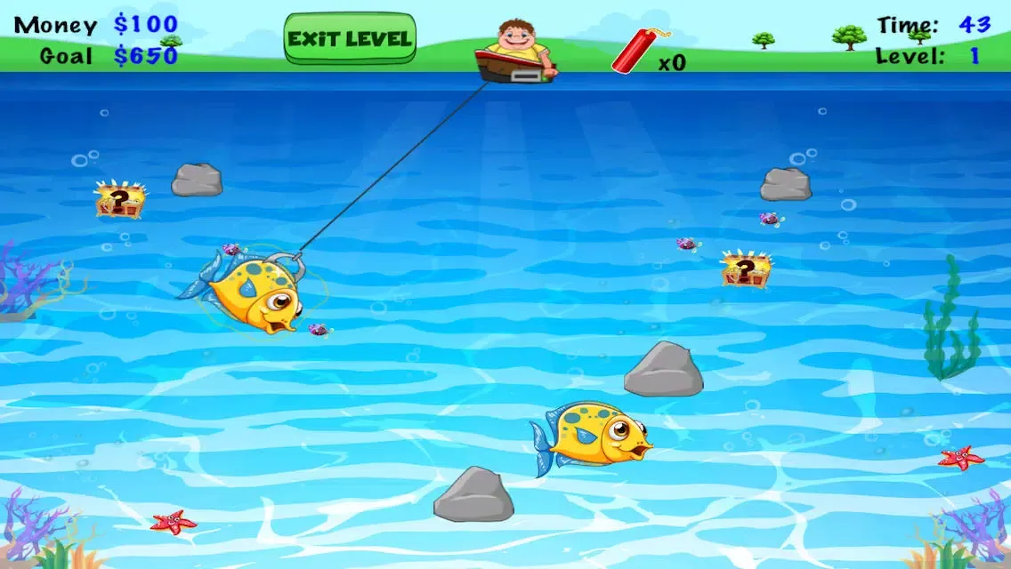 A Flabby Fat Man Fisherman Frenzy FREE- Prize Fly Fishing Sea Fish Star Arcade应用截图