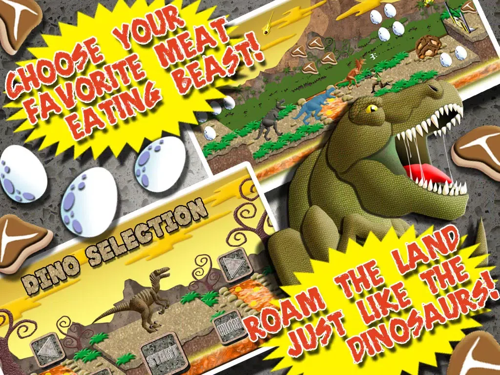 Dinosaur Rampage Assault FREE - The Stone Age Prehistoric Dino Hunt Game iPad  سکرین شاٹس