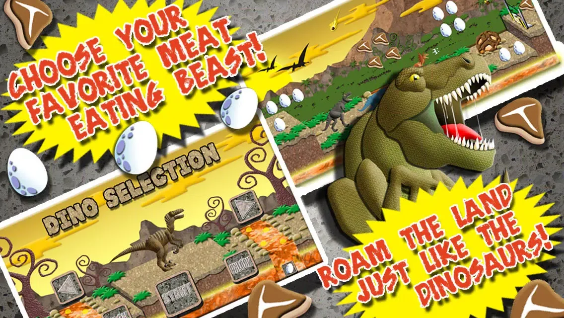 Dinosaur Rampage Assault FREE - The Stone Age Prehistoric Dino Hunt Game سکرین شاٹس
