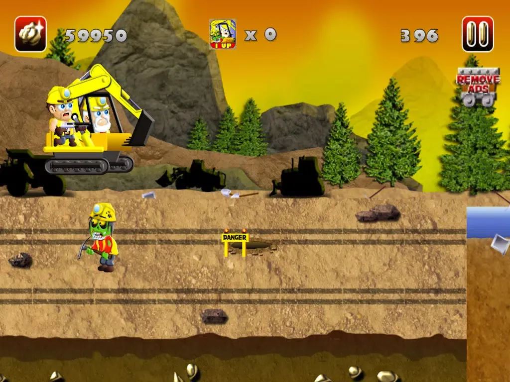 Gold Miners vs. Zombies : Jungle Style Rush! iPad  Screenshots