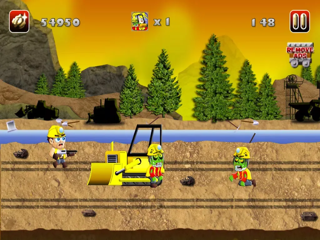Gold Miners vs. Zombies : Jungle Style Rush! iPad  Screenshots