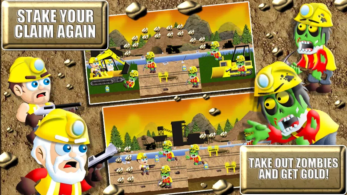 Gold Miners vs. Zombies : Jungle Style Rush! Screenshots