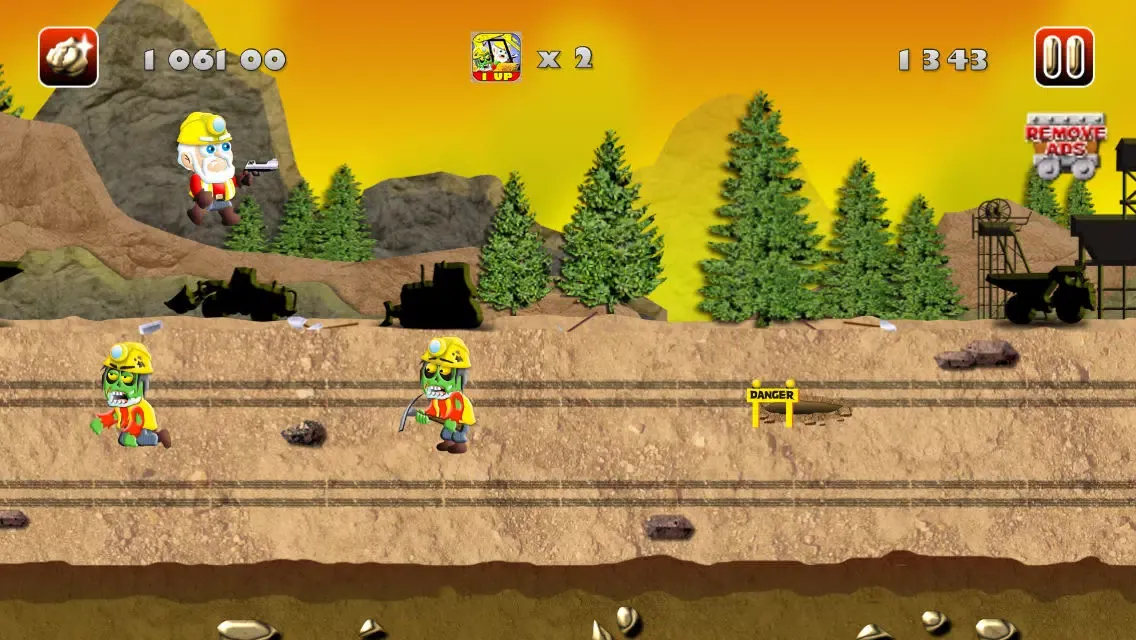 Gold Miners vs. Zombies : Jungle Style Rush! Screenshots