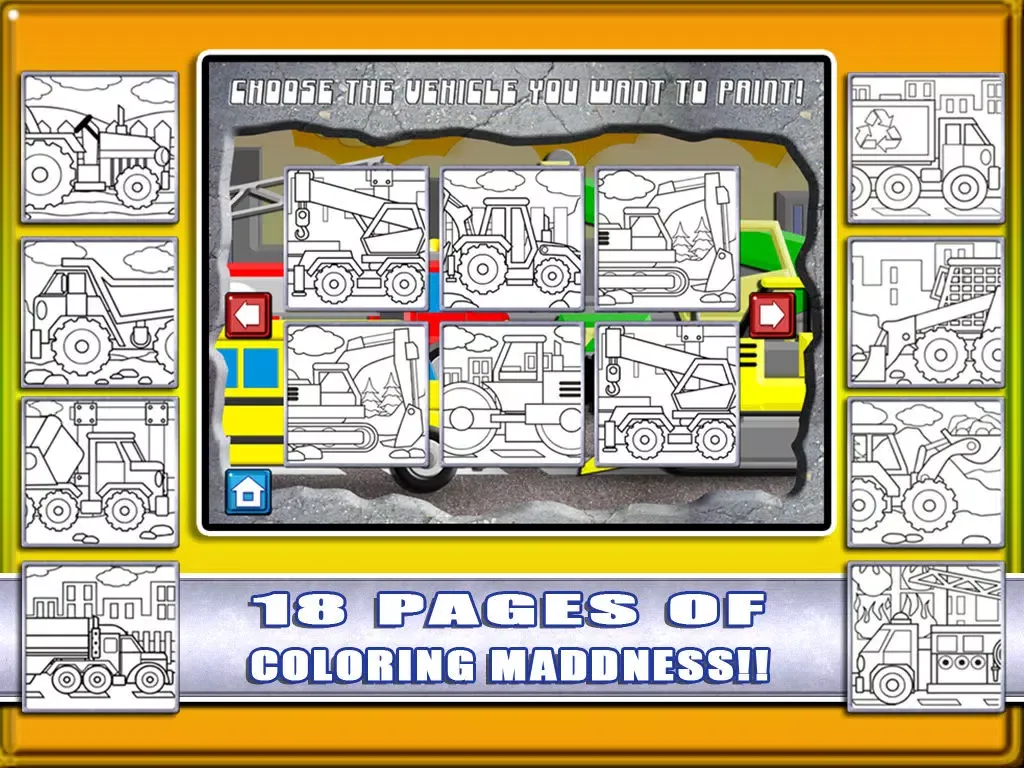 Ảnh chụp màn hình của Marker Mania for Boys Lite - A Free Truck & Construction Coloring Book App iPad 