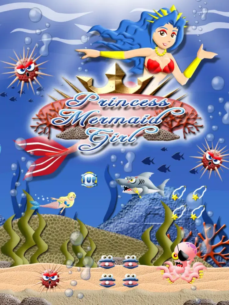 Capturas de pantalla de Princess Mermaid Girl: A Little Bubble World Under the Sea iPad 