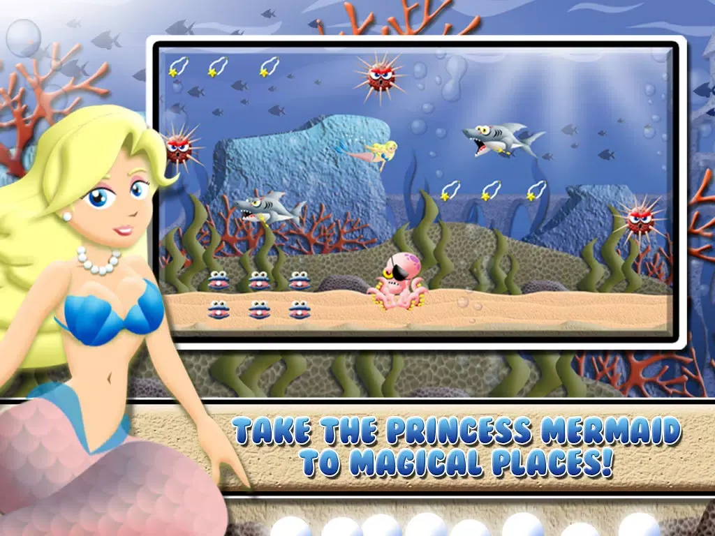 Capturas de pantalla de Princess Mermaid Girl: A Little Bubble World Under the Sea iPad 