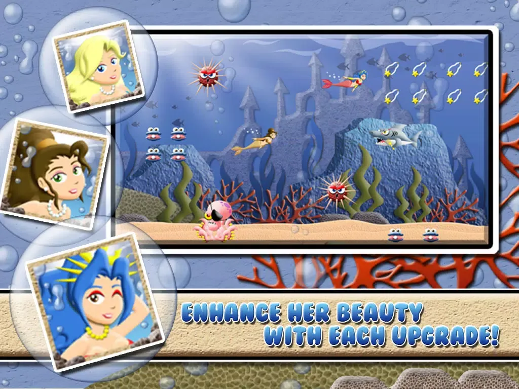 Capturas de pantalla de Princess Mermaid Girl: A Little Bubble World Under the Sea iPad 