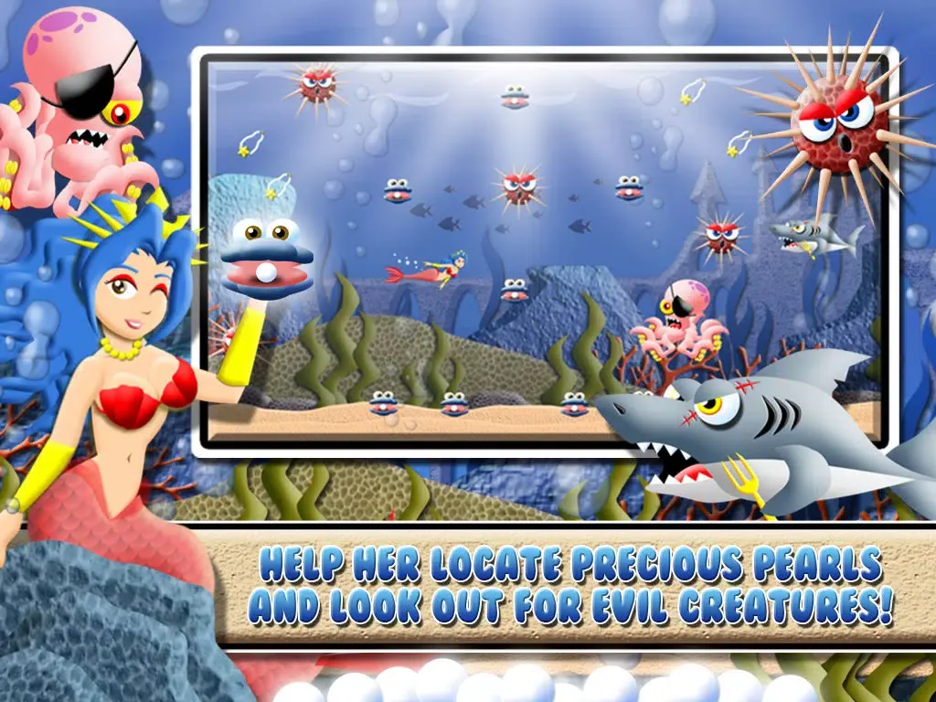 Capturas de pantalla de Princess Mermaid Girl: A Little Bubble World Under the Sea iPad 