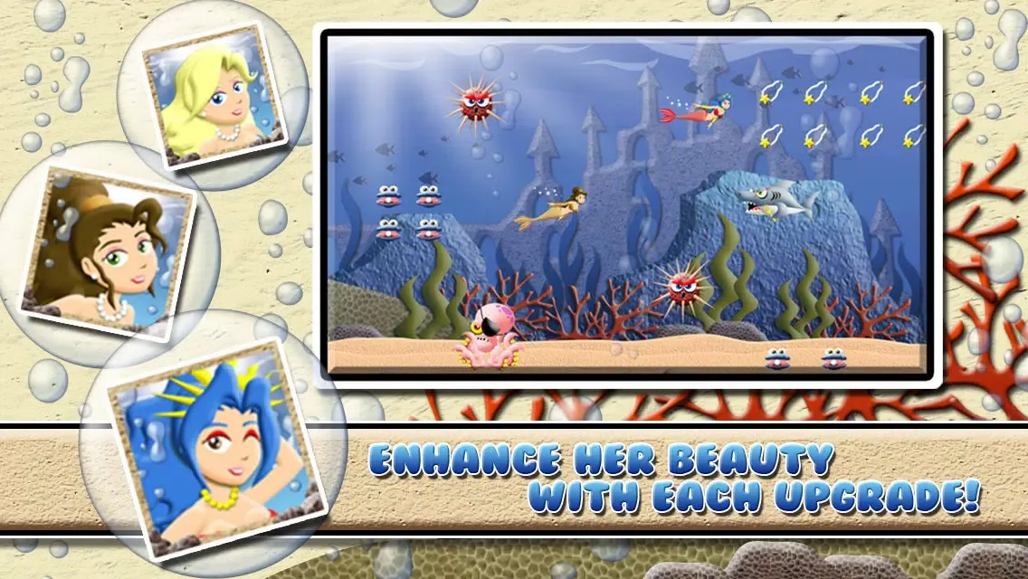 Capturas de pantalla de Princess Mermaid Girl: A Little Bubble World Under the Sea