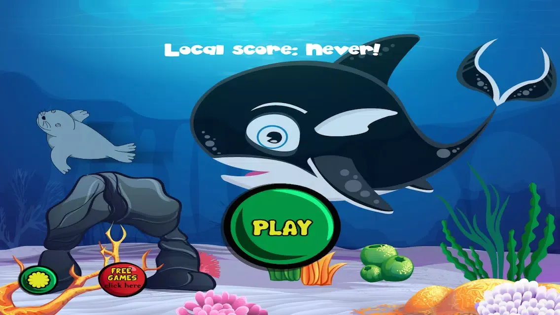 Orca Trail's Play Whale FREE - Sea Ocean Reef Swimmer Game For Toddlers & Kids应用截图