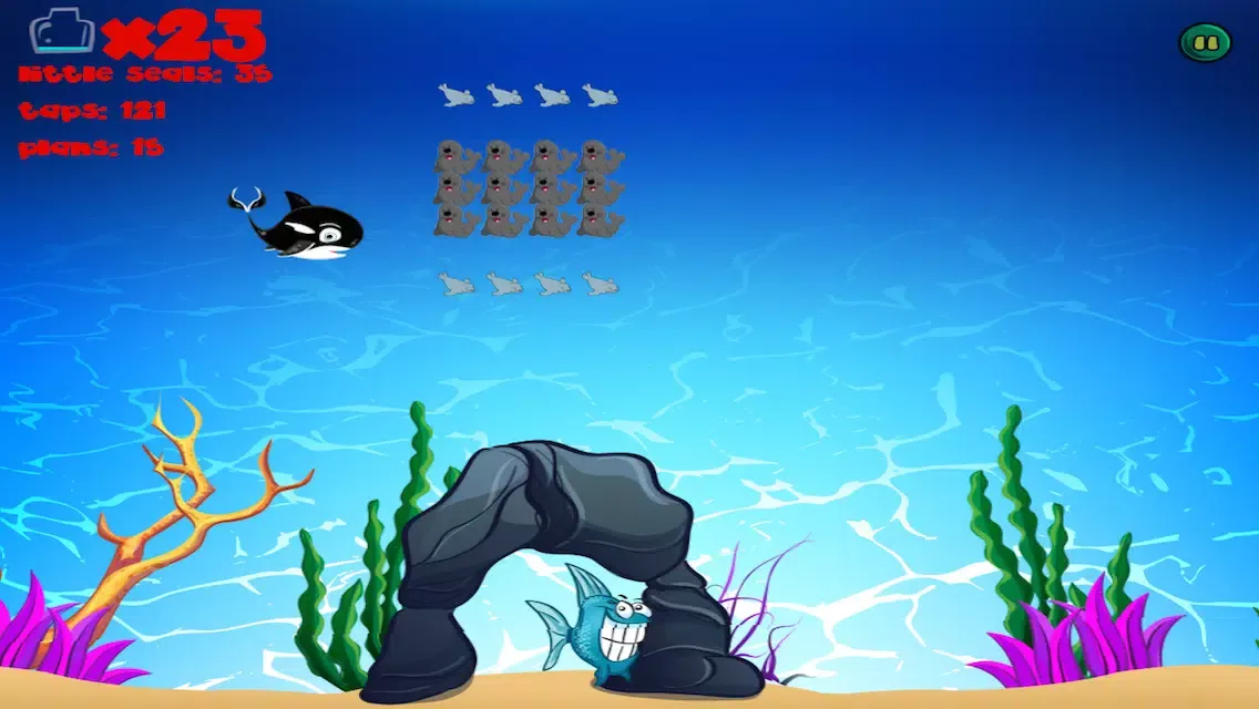 Orca Trail's Play Whale FREE - Sea Ocean Reef Swimmer Game For Toddlers & Kids应用截图