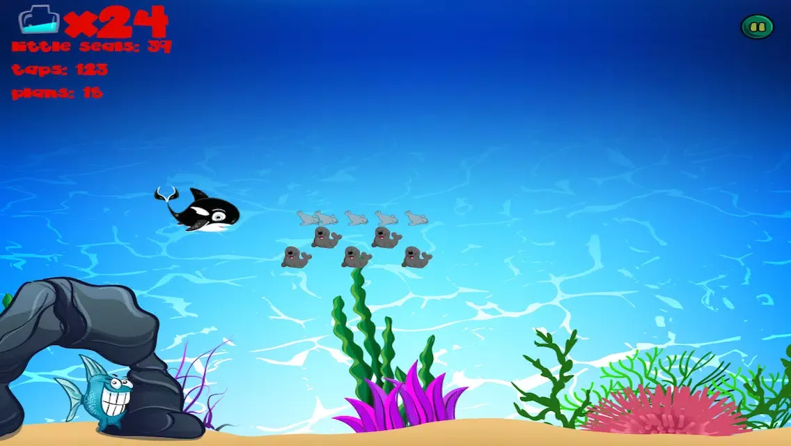 Orca Trail's Play Whale FREE - Sea Ocean Reef Swimmer Game For Toddlers & Kids应用截图