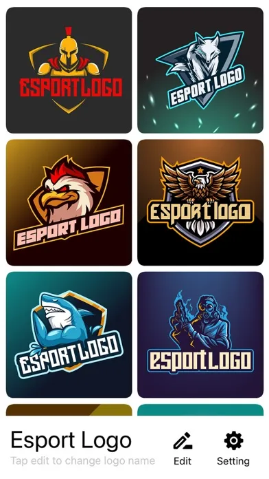 Esport Gaming Logo Maker سکرین شاٹس