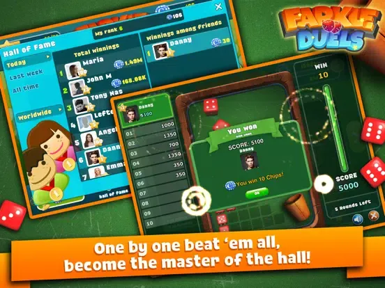 Captures d'écran de Farkle Duels - Dice Mania Live iPad 