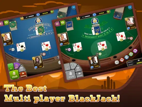 BlackJack Saloon Casino Cards iPad  Screenshots