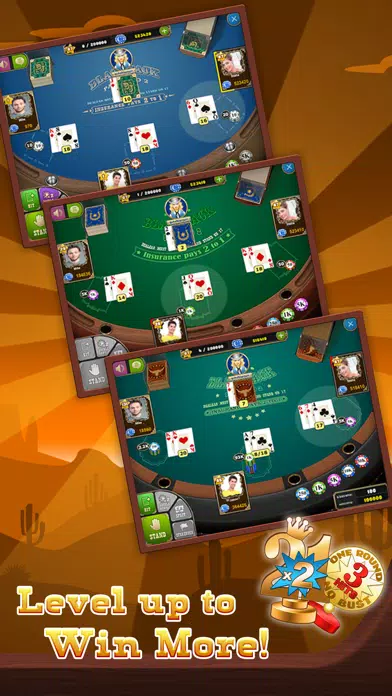 BlackJack Saloon Casino Cards应用截图
