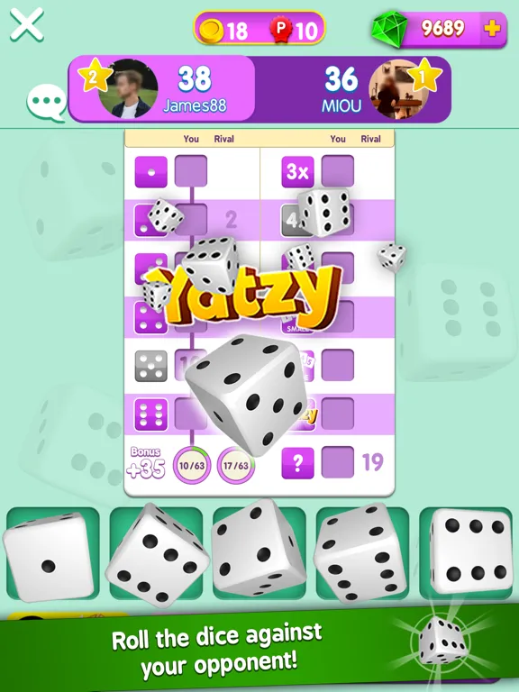 Yatzy Duels: Board Game Addict iPad  Screenshots