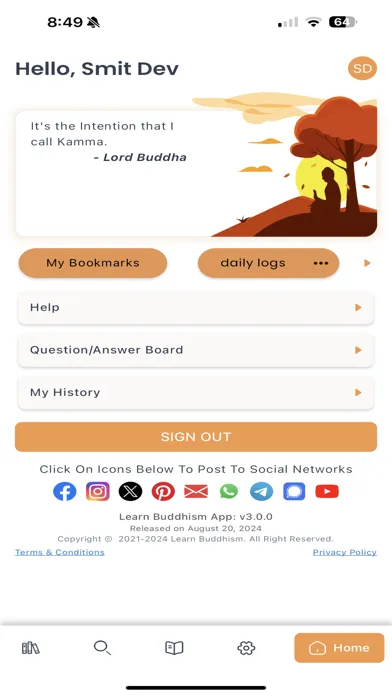 Zrzuty ekranu Learn Buddhism