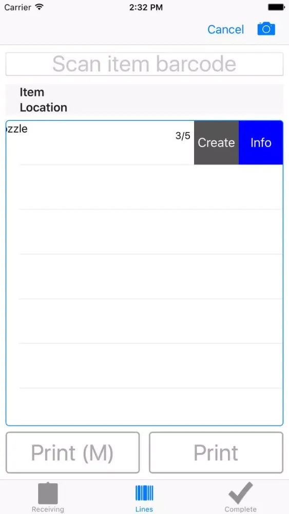 Tangkapan layar SKG Inventory for iPhone