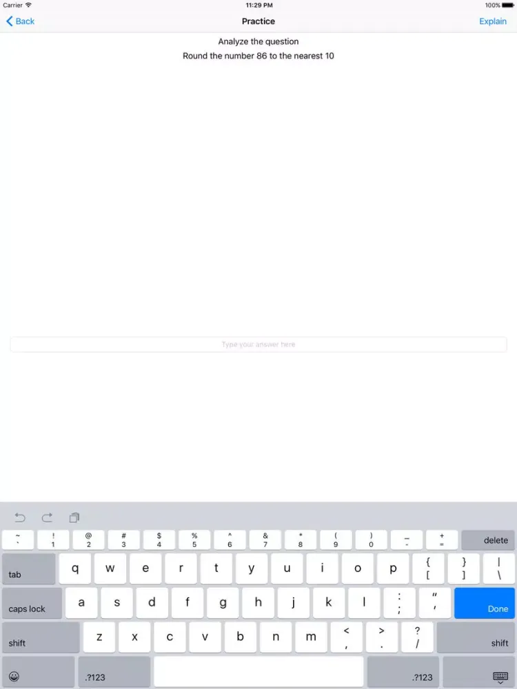 ภาพหน้าจอของ AutoTutor iPad 