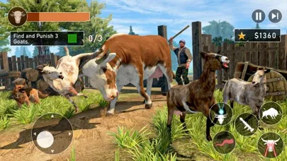 Tangkapan skrin Crazy Scary Cow Rampage Sim