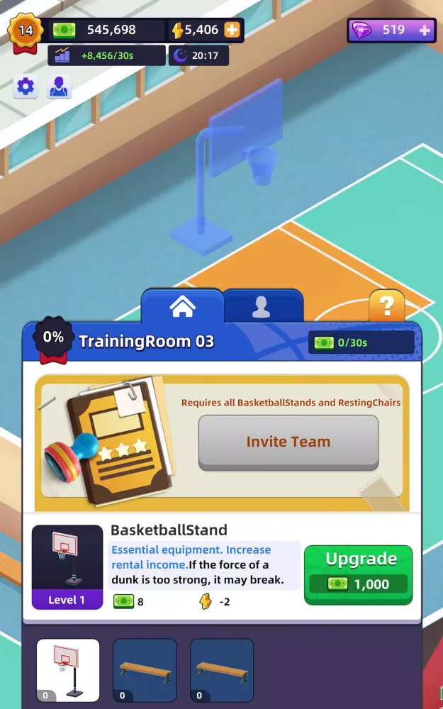 Idle Basketball Arena Tycoon应用截图