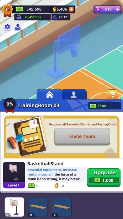 Screenshot di Idle Basketball Arena Tycoon