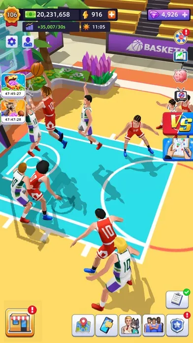 Screenshot di Idle Basketball Arena Tycoon