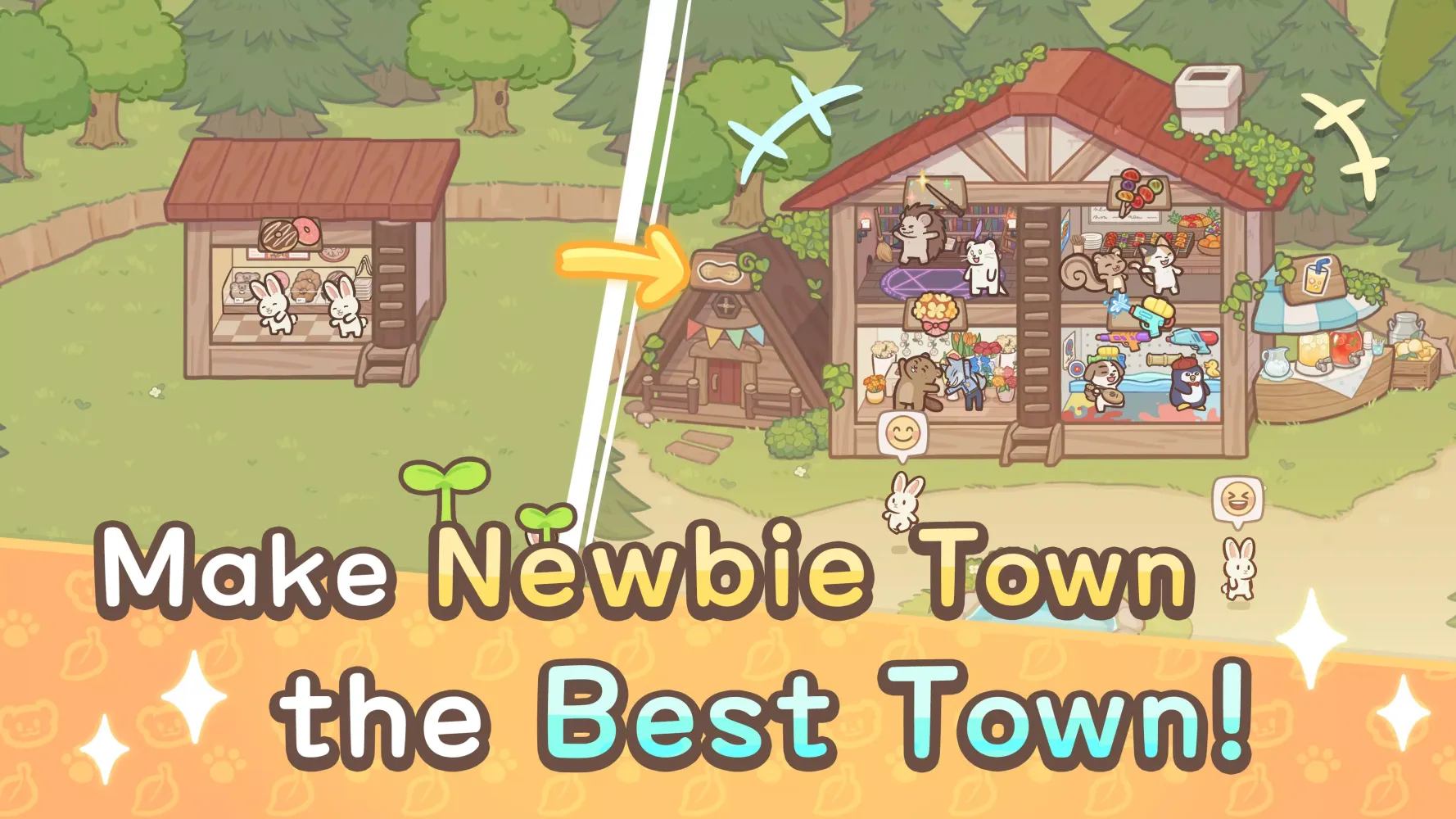 Ảnh chụp màn hình của Welcome! Otter Town: cute game