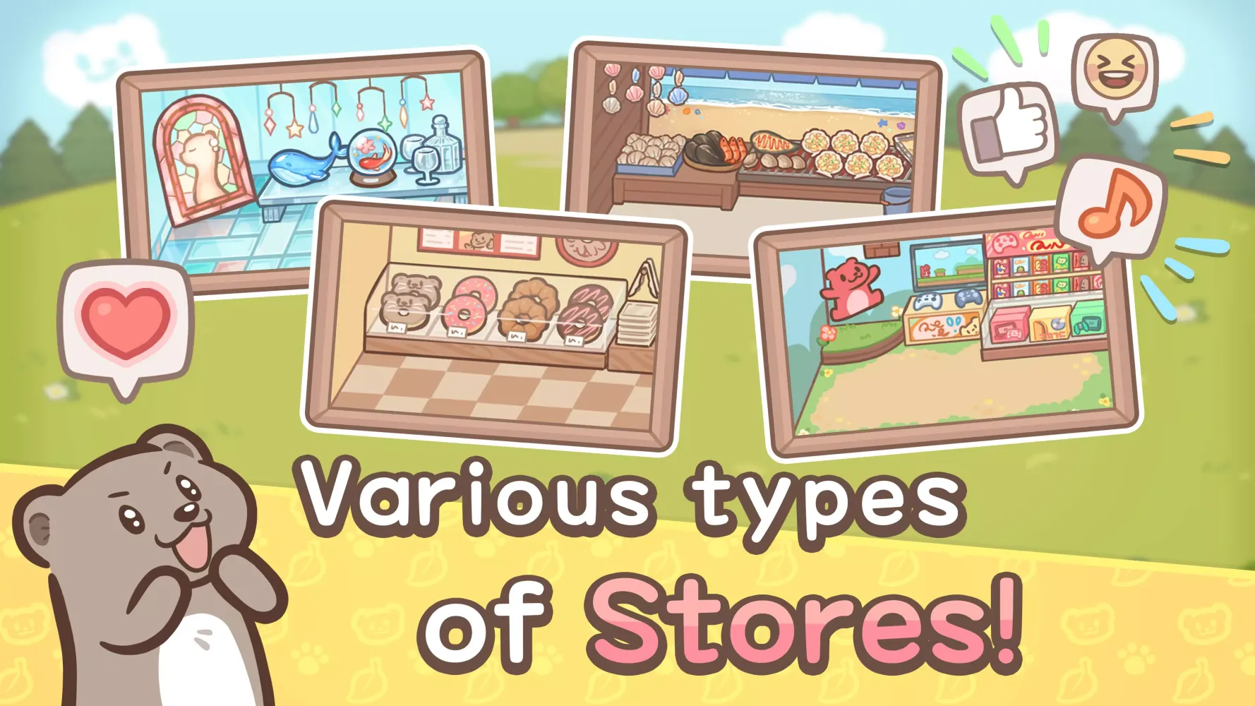 Ảnh chụp màn hình của Welcome! Otter Town: cute game