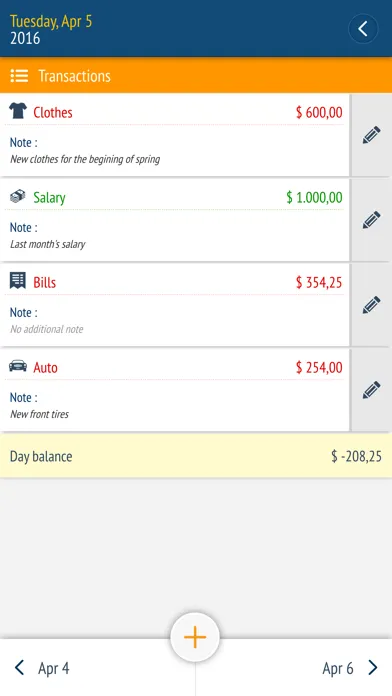 Captures d'écran de Expense manager -Money tracker