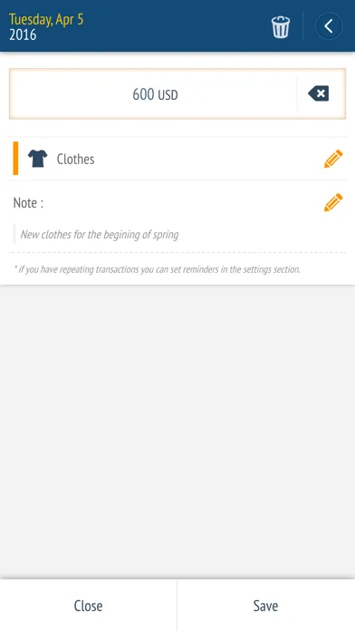 Captures d'écran de Expense manager -Money tracker