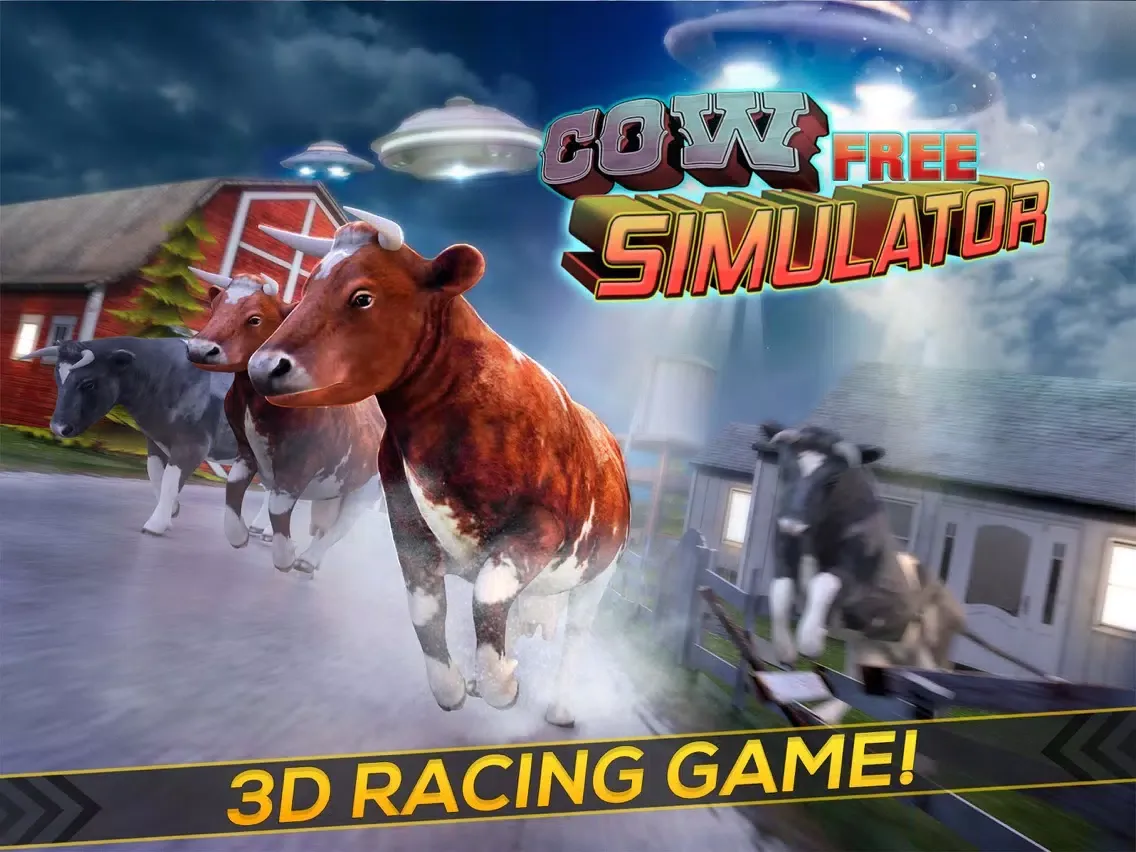 Capturas de tela do Cow Simulator Game: Free City Animal Running Games iPad 