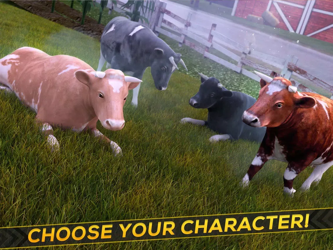 Capturas de tela do Cow Simulator Game: Free City Animal Running Games iPad 